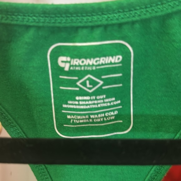 Iron grind athletics Large green stringer - Picture 2 of 3